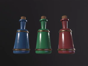 Small Potion Vial 3D Model