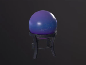 수정구슬 3D 모델