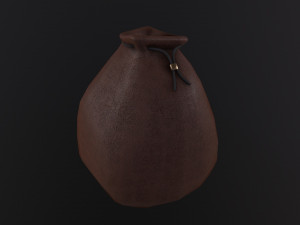 Medieval Drawstring Bag 3D 模型