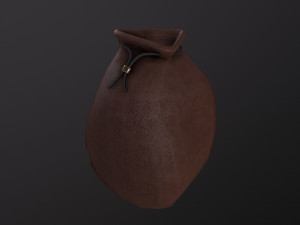 Medieval Drawstring Bag Modello 3D