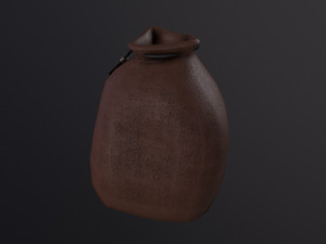 Medieval Drawstring Bag Modello 3D