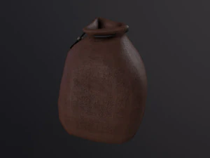 Mochila saco Medieval Modelo 3D