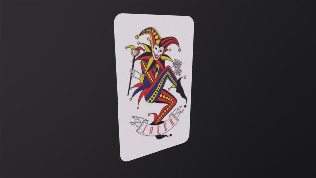 Poker Cards Clubs Joker 3D-Modell .c4d .max .obj .3ds .fbx .stl .blend 