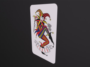 Poker Cards Clubs Joker 3D-Modell
