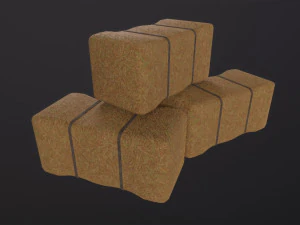Hay Bale 3D Model