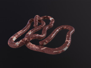 Intestines Pile Horror 3D Model
