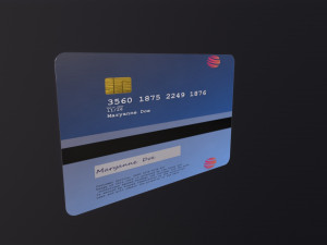 Credit card 3D Model