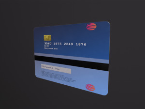 Credit card Model 3D