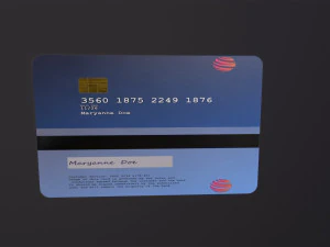 Credit card 3D Model