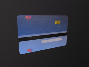 Credit card Model 3D
