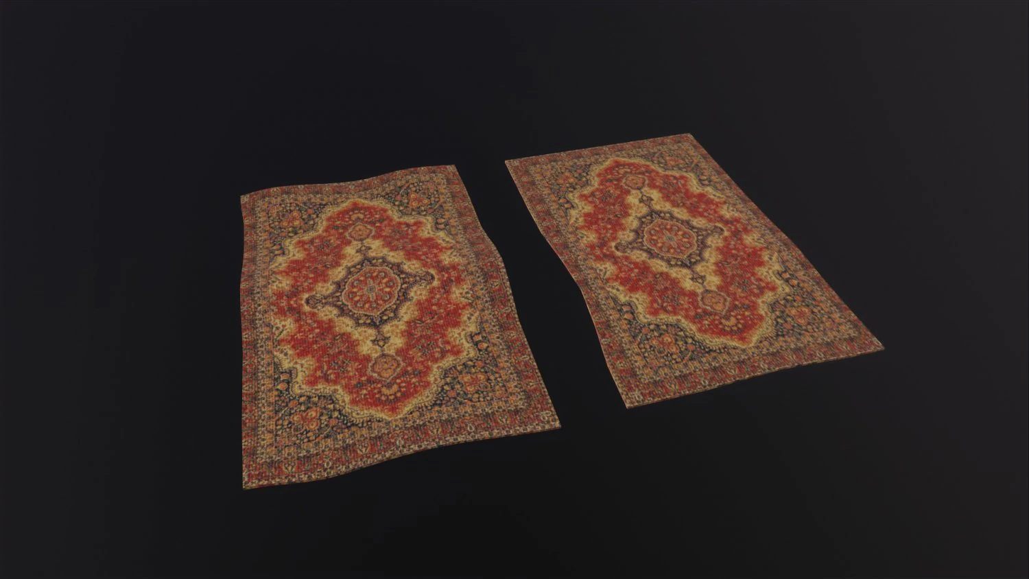 Persian Carpet Design 3D Model .c4d .max .obj .3ds .fbx .stl .blend 