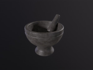 Mortar and Pestle 3D Model