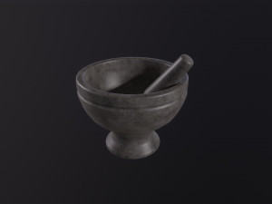 Mortar and Pestle Modelo 3D