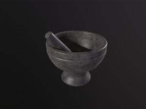 Mortar and Pestle Modelo 3D