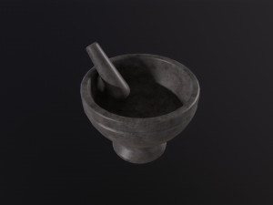 Mortar and Pestle Modelo 3D