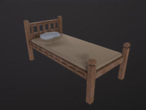 Old Bed 3D Модель