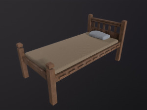 Old Bed Modelo 3D