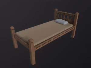 Old Bed 3D Model