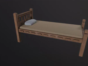 Old Bed 3D Model