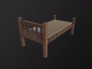 Old Bed 3D Model