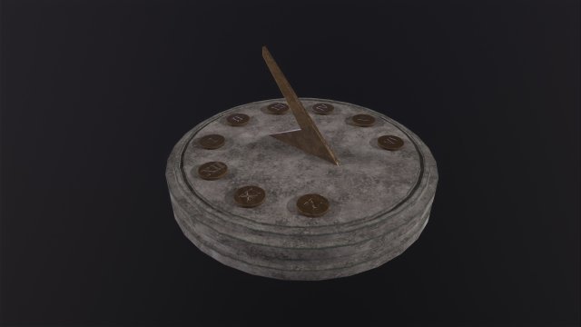 Sundial Modèle 3D .c4d .max .obj .3ds .fbx .stl .blend 