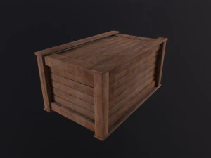 Wooden Box 3D Model