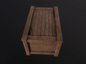 Wooden Box 3D Model