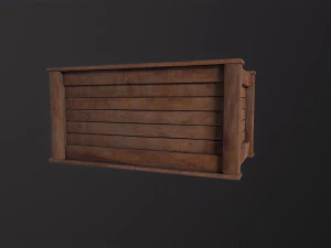 Wooden Box 3D Model