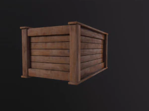 Wooden Box 3D Model