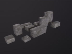 Stone Bricks 3D Model