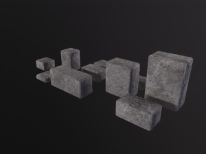 Stone Bricks 3D Model