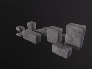 Stone Bricks 3D Model