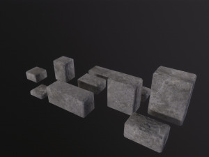 Stone Bricks 3D Model