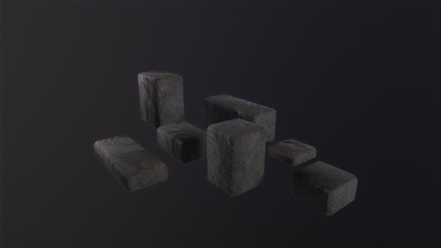 Stone Bricks 3Dモデル .c4d .max .obj .3ds .fbx .stl .blend 