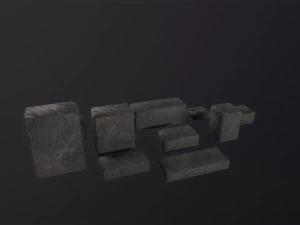 Stone Bricks 3D Model