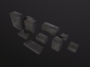 Stone Bricks 3Dモデル