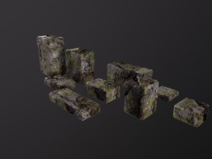 Stone Bricks Modelo 3D