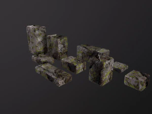 Stone Bricks 3D Model