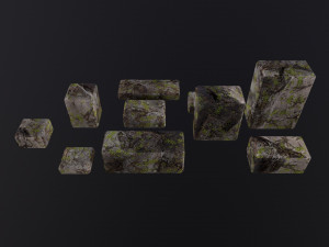 Stone Bricks Modelo 3D