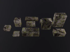 Stone Bricks 3D Model