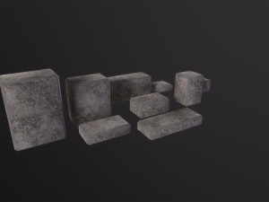 Stone Bricks 3D Модель