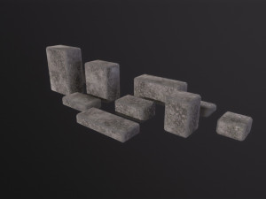 Stone Bricks 3D Модель