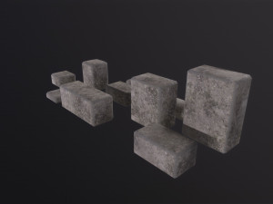 Stone Bricks 3D Модель