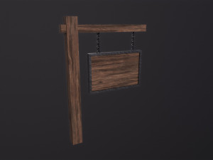 Medieval Signboard 3Dモデル