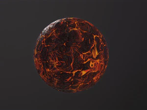 Lava Planet 3D Model