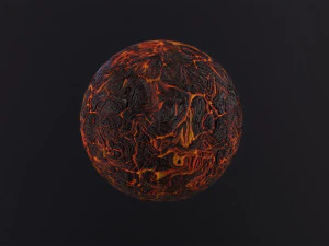 Lava Planet 3D Model