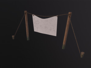 Clothesline 3D 模型
