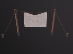 Clothesline 3D 模型