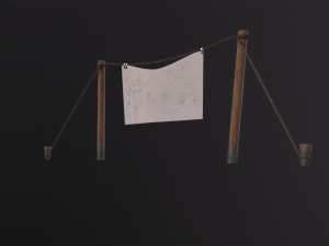 Clothesline 3D 模型