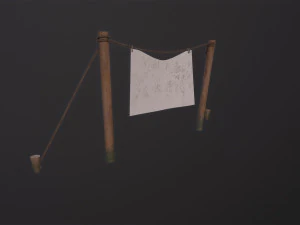 Clothesline 3D Model